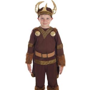 fun shack Boys Viking Costume for Kids, Child Viking Outfit for Boys and Girls, Kids Viking Dress Up Costumes, L 