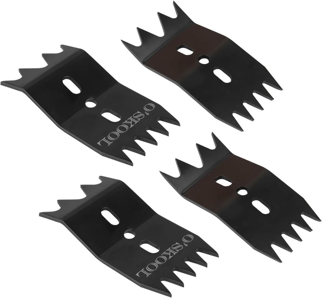 O'SKOOL 4-Piece Slab Clamping Dogs, Slab Flattening Dogs, 2 Designs with 4/5 Pointed Teeth - For Woodworking, CNC, Panel Processing, CAV012