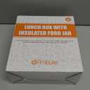 Fimibuke Bento Box for Kids Adult, BPA Free & Leakproof Toddler Lunch Box with 8.5oz Insulated Food Jar, Utensils & Sauce Jar, Dishwasher Safe 3 or 4 Compartment Container for School Girl Boy (A11. Monster Trucks)