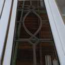 Farmhouse Mirror for Wall Decor: 43.3" x 17.7" Large Rustic Windowpane Mirrors with Wooden Frame- Decorative Entryway Mirror for Living Room/Bedroom/Hallway/Fireplace (White)