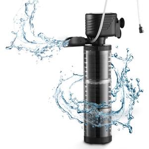 SainSmart XpertMatic Aquarium Filter for 70-120 Gallon Tank, Internal Fish Tank Filter with Water Pump, 475 GPH 3 Stages Biochemical Sponge Filter for Large Tank, Pond, Wavemaker, Air Supply