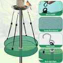 Bird Seed Catcher Tray for Hanging Bird Feeder Platform, 20 inches Birdseed Hoop for Hummingbird Feeders Bee Feeder Outdoor Garden Hanging Tray(1PC-)