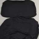 Deisy Dee ONLY Chair Cover Stretch Chair Slipcover Covers for Guest Reception Arm Chair (Black)