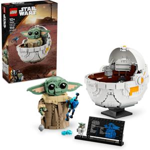 LEGO Star Wars Grogu with Hover Pram Building Toy Set - Star Wars Toy for Kids, Boys & Girls, Ages 10+ - Gift Idea for Birthday - 75403