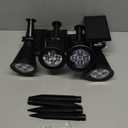 4 Pack Solar Spotlights Outdoor Waterproof for Tree, Statue, Flower, Pot, Bush, Wall, Bright LED Outside Landscape Flood Lights for Security Uplighting Yard, Garden, Driveway, Walkway, House, Fence