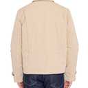 IZOD Men's Work Jacket with Codruroy Collar, Sand, Large