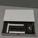 White Toilet Paper Holder, Self Adhesive Toilet Paper Roll Holder No Drilling Wall Mount for Kitchen, Bathroom, Toilet