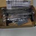 Ravinte 5 Pack 5 Inch Hole Center Solid Slim Square Pulls Matte Black Kitchen Cabinet Handles Square Bar Drawer Handles Flat Black Drawer Pulls for Cupboard Dresser and Cabinets