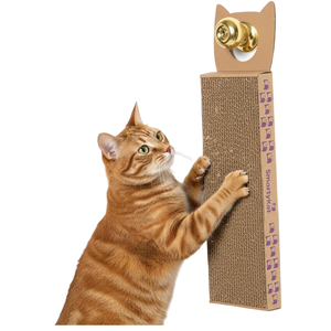 SmartyKat Scratch Up Corrugated Hanging Cat Scratcher, Catnip Infusion Technology - Brown, Single Wide