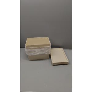 Menkxi 4 Pcs Storage Bins with Lids Plastic Stackable Containers for Organizing Shelves Christmas Ornament Box Baskets(Beige,Small)