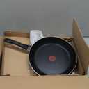 T-Fal Experience Nonstick Fry Pan 12.5 Inch, Induction, Oven Broiler Safe 400F, Non Stick Frying Pan, Skillet, Kitchen Egg Pan, Omelet Pan, Cookware, Pots and Pans, Home, Dishwasher Safe, Black