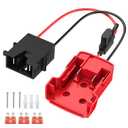 Kzreect Battery Adapter Compatible with Milwaukee 18V Battery, Conversion Kit with Fuse Holder and Wire Harness Connector Compatible with Fisher-Price 12V