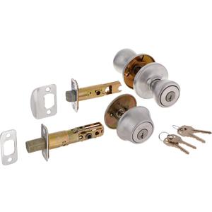 Kwikset 690T 26D SMT RCAL RCS 690 Tylo Keyed Entry Knob And Single Cylinder Deadbolt Combo Pack Featuring Smart Key, Satin Chrome
