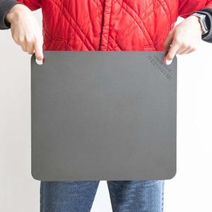 NerdChef Steel Stone - High Performance Pizza Baking | Made in USA (14.5" x 16") - (.375" Thick - Pro)
