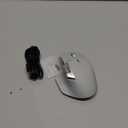 Rapoo MT760Mini Bluetooth Wireless Mouse - Bluetooth 5.0 and 2.4GHz Multi-Mode Connection, Support 4 Devices, M+ Cross Computer Technology, 11 Programmable Buttons,Light Grey