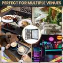 12 Pack Menu Covers 8.5 x 11 Inch, 2 Page 4 View Menu Sleeves Clear View Menu Holder for Kitchen, Restaurant Supplies, Drink, Wine Menu