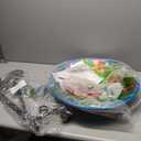 DREAMSOUL 20" Peacock Large Bird Bath Stand, Metal Bird Baths for Outdoors with Folding Bracket, 4.5 Inch Deep Birdbath for Garden Yard Decor