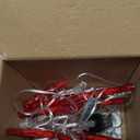 Red Christmas Star Icicle Lights,8.2FT 126LED Curtain String 8 Modes Memory Timer,Connectable Plug in Waterproof for Halloween/Valentine's Day/Patio/Wedding/Party/Xmas Indoor Outdoor Decor,Red