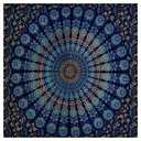 Fitted Vinyl Round Tablecloth for 36-44" Table Boho Waterproof Reusable Summer Fall Tableclothes Campers Inside Outdoors Supplies Dining Room Kitchen Needs White Elephant Gifts 