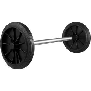 Plastic Garbage can Wheels Replacement with Hollow Shaft 19.68 Inch Trash can Pulley for Easy Mobility and Efficient Waste Collection, 18.00 cm