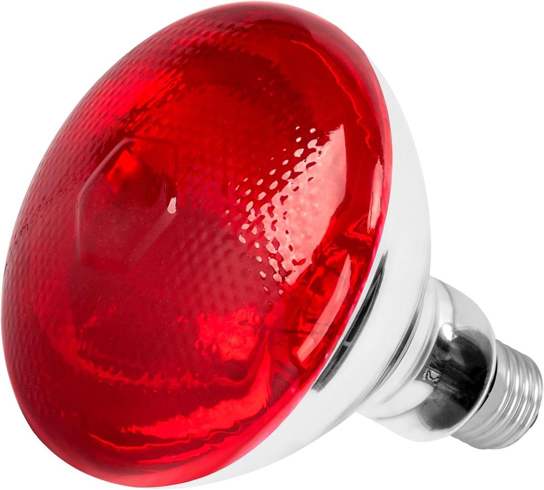 Infrared Bulb Heat Lamp, Red Light Therapy Heat Bulbs, Infrared Light Bulb for Body Suitable for E26/E27 Socket (100W)