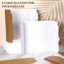 15 Pcs Small Trifold Poster Board Bulk 12 x 20 Inch Portable Trifold Posterboard Project Display Board Science Fair Foldable Presentation Cardboard for Photo Exhibition Meeting School(White)