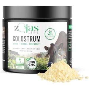 zOjas Life Colostrum Supplement, 100% Grass Fed, from Organic Farms, Colostrum Powder for Immunity, Gut Health, Wellness - Made with Regenerative Farming Practices, 60 Day Supply, Unflavored, BBD 6/2026