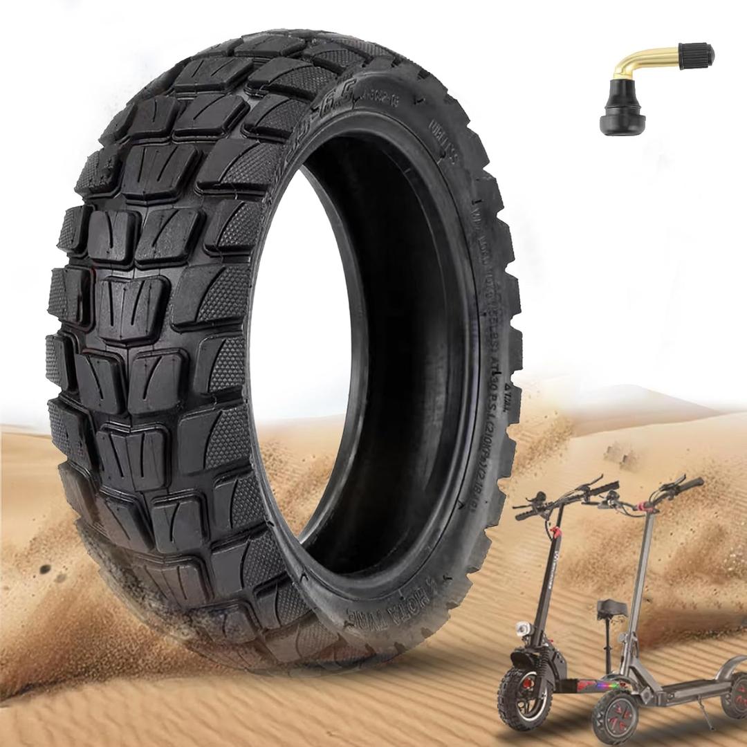 10x2.75-6.5 Vacuum Tire 10 Inch Off-road Tire for Speedway 5 Dualtron 3 Hover-1 Alpha JOYOR S Hiboy Titan PRO Electric Scooter Puncture-Proof Explosion-Proof Tyre, Shockproof Super-Grip