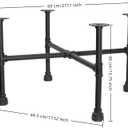 Industrial Round Coffee Table, Circle Wood Pottery Barn Coffee Table with Heavy Duty Metal Pipes Legs, Accent Cocktail Table Center Table with Open Shelf Storage for Living Room Home