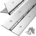 Heavy Duty Piano Hinge 16 Inch x 3 Inch Width, True 0.060'' Thick Stainless Steel Piano Hinge for Heavy Duty Cabinet, Door, Toolbox, Wooden Box, Metal Plate, Furniture, Industrial Project