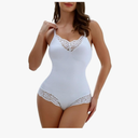 Shapewear Bodysuit Tummy Control V-Neck Sleeveless Tops Backless Camisole Jumpsuit Thong Body Shaper for women, Size Small