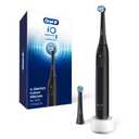 OralB iO Series 2 Rechargeable Electric Powered Toothbrush Starter Kit, Night Black with 2 Brush Heads  Automatic Pressure Sensor to Protect Gums  3 Modes  2 Min Timer