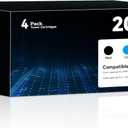 202X Toner Cartridges 4 Pack Replacement for Color Laser Jet Pro MFP M281fdw M281cdw M280nw, Pro M254dw M254dn M254nw Printers Compatible for HP 202X 202A Toner Cartridges (Black,Cyan,Magenta,Yellow)