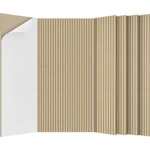 5 Pack Acoustic Panels,47.2x23.6x0.4 inch Acoustical Wall Panels,Large Soundproof Panels,Self-Adhesive Sound proof Panels for Walls,Acoustic Treatment for Recording Studio&Office,Camel