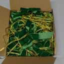 Dingion 100 Pcs Velvet Christmas Gift Bows for Gift Wrapping Elastic Bows Holiday Pre Tied Bows 24'' Stretch Loops Flat Gift (Green)