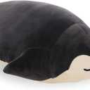 DENTRUN Penguin Stuffed Animals Bulk, Cute Penguin Plush Doll Play Toys for Kids Girls Boys Adults Birthday Xmas Halloween Present Adorable Soft Plushies, Black