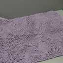 Bathroom Runner Rug 20 x 48 Non Slip – Extra Long Bath Mat | Absorbent and Washable Thick Chenille Runner Rug for Bathroom, Shower, Tub, Sink (Lavender)