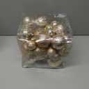 Christmas Ornaments for Xmas Trees,Champagne Shatterproof Christmas Ball Ornaments (32 pcs)