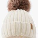 FURTALK Kids Winter Hat Toddler Knitted Beanie with Faux Fur Pom Poms for Baby Girls Boys