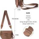 FEIBOON Spacious Nylon Crossbody Bag Bum Bag Handbags Wallets Purses Trendy Shoulder Bag for Women