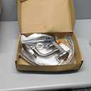 Bathroom Sink Faucet 3 Hole Brushed Nickel 4 Inch Centerset4 Modes Waterfall Bathroom Faucet 2 Handle with 360 Swivel Spout & Pop Up Drain