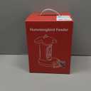 Hummingbird Feeder with Camera for Outdoor - 2K QHD Video, Instant Notifications & AI Bird Species, Ant Moat, Bee Proof, Motion Detection, 2.4G WiFi, Signal Booster, Gift for Bird Lovers (Red)