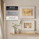 3 Pcs Motivational Wall Signs, Rustic Wooden Inspirational Plaques, Office Wall Decor for Home Office Coworker Gift (Simple Color)