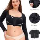 Nebility Arm Compression Sleeve Women Arm Shaper Post Surgery Post Surgery Front Closure Bra Small