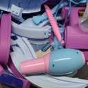 Princess Vanity for Toddlers Girls 3-5 Years Old, Kids Vanity Table and Chair Set with Magic Mirror Light Music, Toddler Makeup Dresser Set, Interactive Pretend Play Dress Up Beauty Salon Toys Gifts