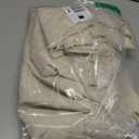 jinchan Pinch Pleated Linen Blend Curtains 54 Inch 2 Panels Light Filtering Modern Farmhouse Back Tab Drapes for Living Room Bedroom Beige (38"W x 54"L (Pack of 2)