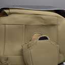 Full Coverage Faux Leather Car Seat Covers Full Set,Automotive Seat Covers for Cars,SUVs Pick-up Truck, Car Seat Cushion, Beige Seat Covers for 5 Seats,Car Seat Protector