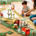 KIZONLY Puzzle Racer Kids Car Track Set, 4-Tier Race Tracks for Kids Ages 3-5 with 3 Cars, Traffic Parts, Trucks for Toddlers 2-4 Years, Floor Puzzle Tracks Car Gift for Boys Girls 3 4 5 Year Old