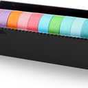 Faccito Acrylic Washi Tape Dispenser Desktop Masking Tape Holder 7 in Sticker Roll Cutter Organizer Desktop Cutting Machine for Home Office School (Only Dispenser)