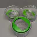 IMPRESA 3 Pack Guacamole Keeper with Airtight Lid, Guacamole Saver Container with Cover, Fresh Food Saver, Kitchen Storage Dip Container, Oval 1.5 Cups - Avocado Bowl